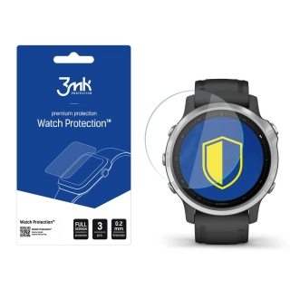 Tvrzené sklo na hodinky Garmin Fenix 6s - 3MK Watch Protection FlexibleGlass, (3ks) ,  5903108292221