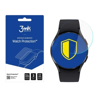 Tvrzené sklo na hodinky Samsung Galaxy Watch 4 44mm - 3MK Watch Protection FlexibleGlass, (3ks) , 5903108434805