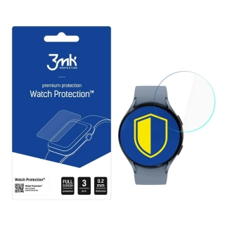 Tvrzené sklo na hodinky Samsung Galaxy Watch 5 44 mm - 3MK Watch Protection FlexibleGlass, (3ks) , 5903108489188