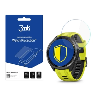 3mk Ochranná odolná fólie na hodinky Garmin Forerunner 965  - 3MK Watch Protection™ ARC+, (v balení 3ks),  5903108517652