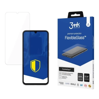 Hybridní tvrzené sklo pro Samsung Galaxy A34 5G - 3mk FlexibleGlass™,  5903108518925