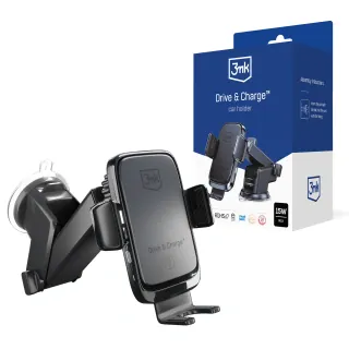 3MK Držák do auta s bezdrátovým nabíjením 3MK Drive & Charge 15W (5903108487139)