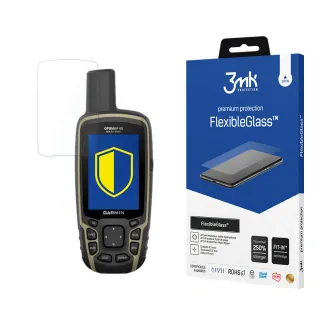 3MK Ochranné tvrzené sklo pro Garmin GPSMap 65 - 3mk FlexibleGlass™ (5903108334754)