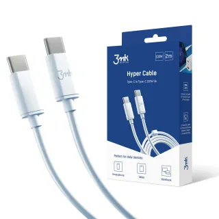 3MK kabel 3mk Hyper Cable C to C 2m 100W (5903108464543)
