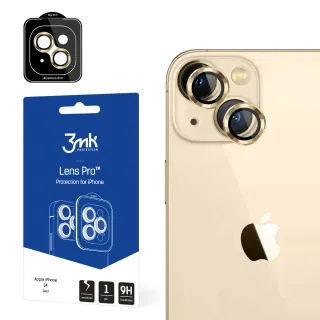 Apple iPhone 14 - 3mk Lens Protection Pro Gold  5903108484084
