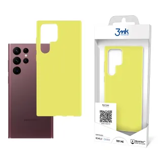 Odolný zadní kryt pro Samsung Galaxy S22 Ultra 5G - 3mk Matt Case lime  5903108468343