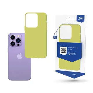 Odolný zadní kryt pro Apple iPhone 14 Pro Max - 3mk Matt Case lime  5903108476904