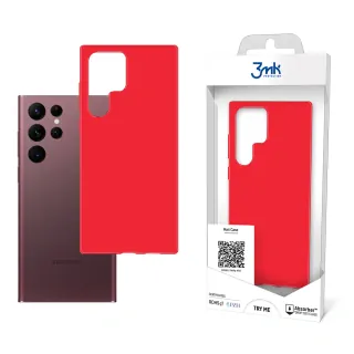 Odolný zadní kryt pro Samsung Galaxy S22 Ultra 5G - 3mk Matt Case strawberry  5903108468374