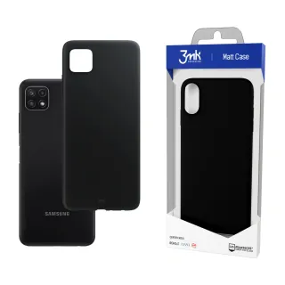 Odolný zadní kryt pro Samsung Galaxy A22 5G - 3mk Matt Case black  5903108377812