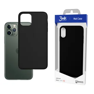 Odolný zadní kryt pro Apple iPhone 12 Pro Max - 3mk Matt Case black  5903108291118