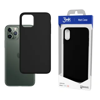 Odolný zadní kryt pro Apple iPhone 12/12 Pro - 3mk Matt Case black  5903108291095