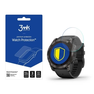 Tvrzené sklo na hodinky Garmin Fenix 7X Pro Solar - 3MK Watch Protection FlexibleGlass, (3ks) ,  5903108528214