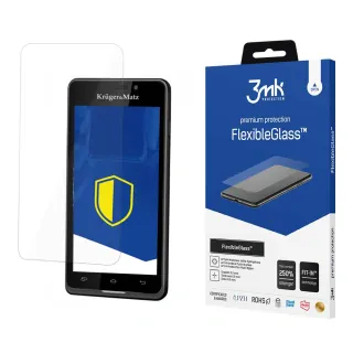 3MK Ochranné tvrzené sklo pro Kruger Matz Live - 3mk FlexibleGlass™ (5901571157139)