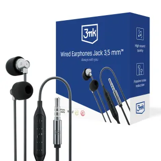3MK 3mk Wired Earphones Jack 3,5 mm (5903108518079)