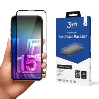 3MK Apple iPhone 15 Plus - 3mk HardGlass Max Lite™, (5903108531023)