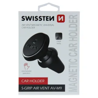 Magnetický Držák Do Ventilace Auta Swissten S-Grip Av-M9 Černý 8595217456365