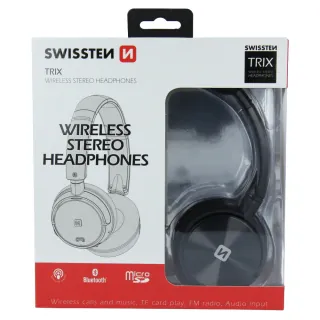 Bluetooth Stereo Sluchátka Swissten Trix Černá 8595217465176