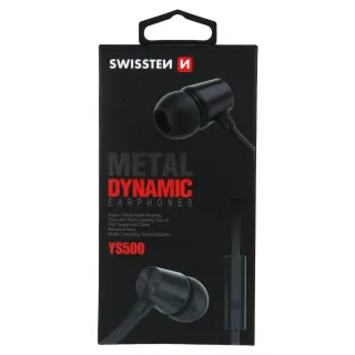 Sluchátka Swissten Earbuds Dynamic Ys500 Černá 8595217457287