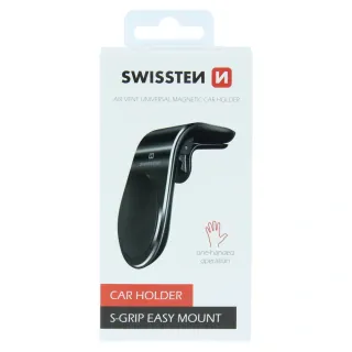 Magnetický Držák Do Ventilace Auta Swissten Easy Mount Černý 8595217466753