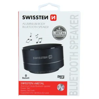 Bluetooth Reproduktor Swissten I-Metal Černý 8595217451179