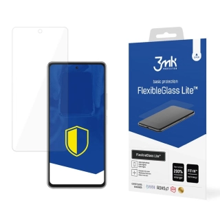 Hybridní tvrzené sklo pro Samsung Galaxy A53 5G - 3MK FlexibleGlass Lite™,  5903108460347