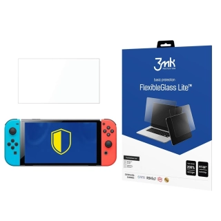 Hybridní tvrzené sklo pro Nintendo Switch Oled - 3MK FlexibleGlass Lite™ 8.3'',  5903108442510