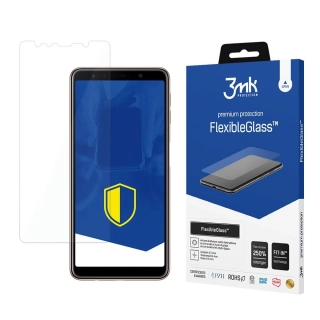 Hybridní tvrzené sklo pro Samsung Galaxy A7 2018 - 3mk FlexibleGlass™,  5903108040112