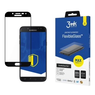 Hybridní tvrzené sklo pro Samsung Galaxy J5 2017 Black - 3mk FlexibleGlass Max™, 5903108032032